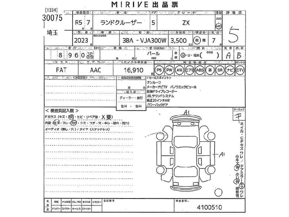 
								2023 Toyota Land Cruiser 300 ZX full									
